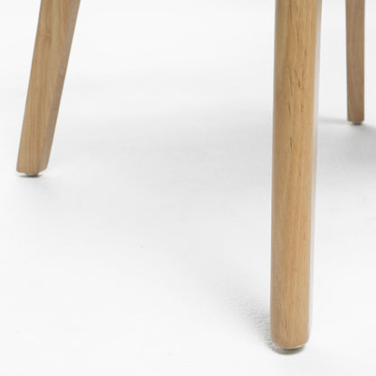 Chaise de salle à manger Abrielle en bois d'acacia rembourré, style moderne du milieu du siècle, par Christopher Knight Home (lot de 2)