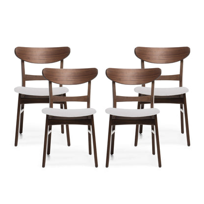 Chaises de salle à manger Idalia, style moderne du milieu du siècle (lot de 4) par Christopher Knight Home