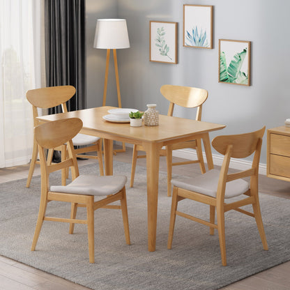 Chaises de salle à manger Idalia, style moderne du milieu du siècle (lot de 4) par Christopher Knight Home