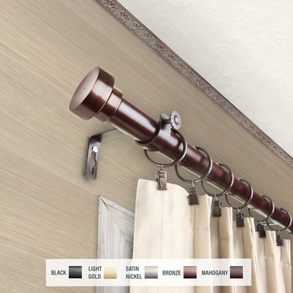 InStyleDesign Beret 1 inch Diameter Adjustable Curtain Rod