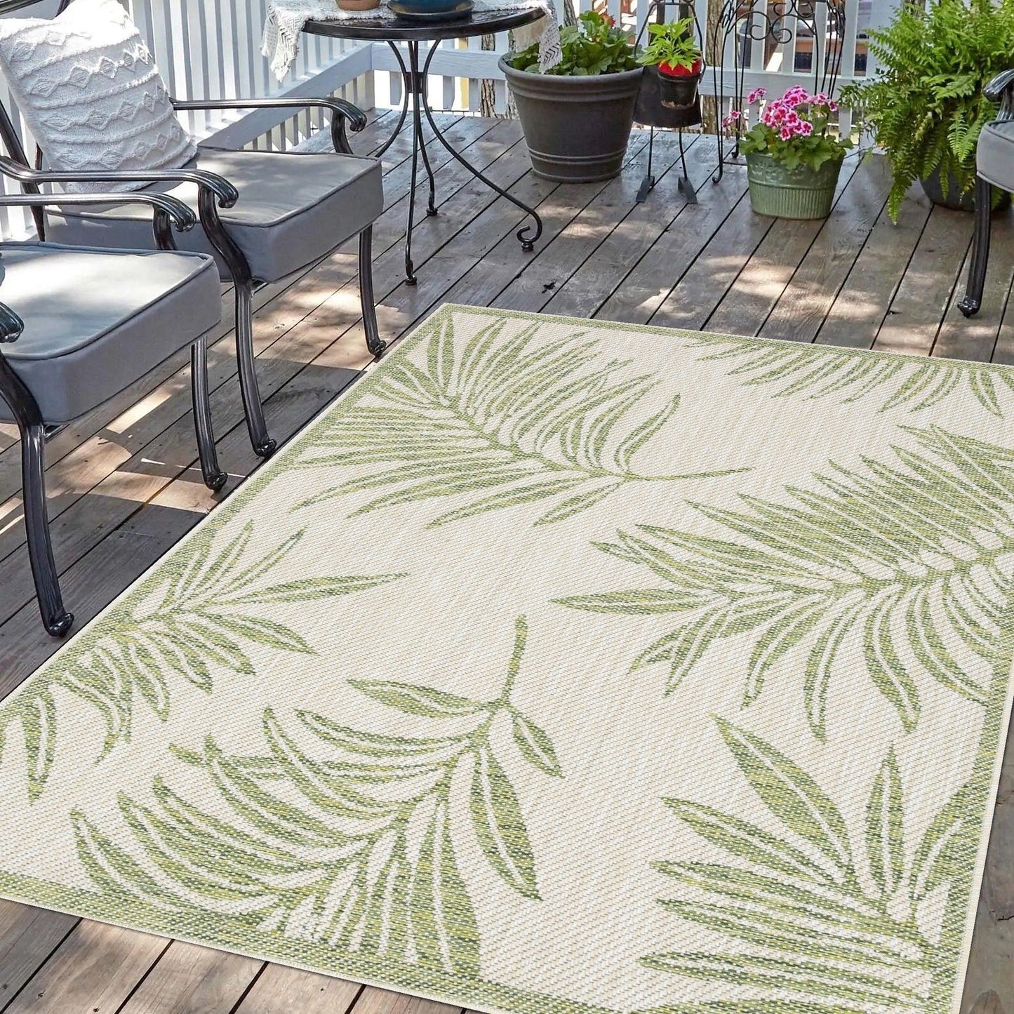 Indoor/Outdoor Area Rug/ Runner/ Doormat -Machine Washable, Weather and UV Resistant-Waterproof-Liana