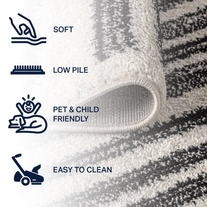 JONATHAN Y Aksil Modern Berber Stripe Area Rug