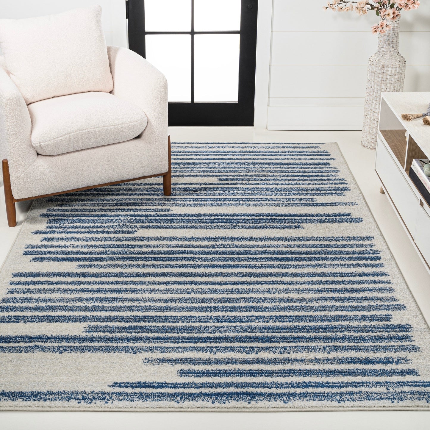 JONATHAN Y Aksil Modern Berber Stripe Area Rug