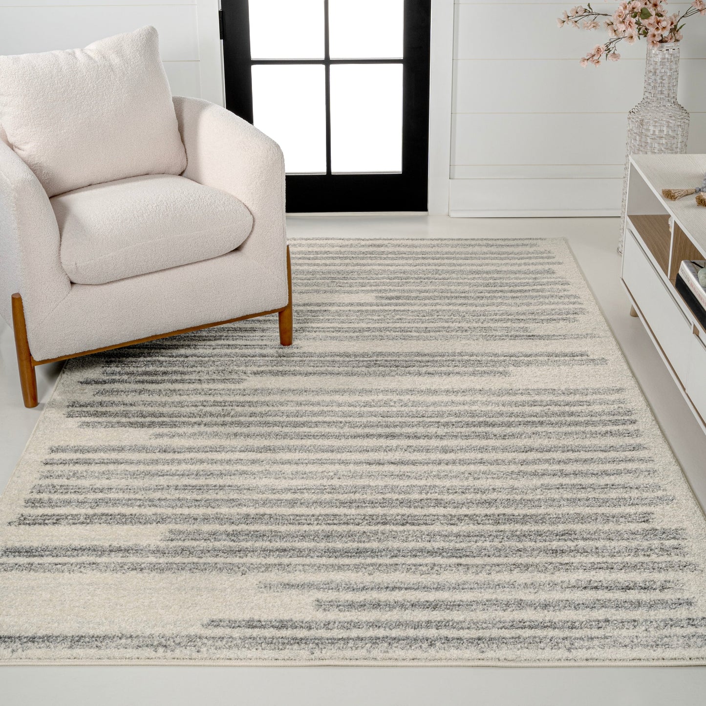 JONATHAN Y Aksil Modern Berber Stripe Area Rug