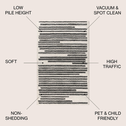 JONATHAN Y Aksil Modern Berber Stripe Area Rug