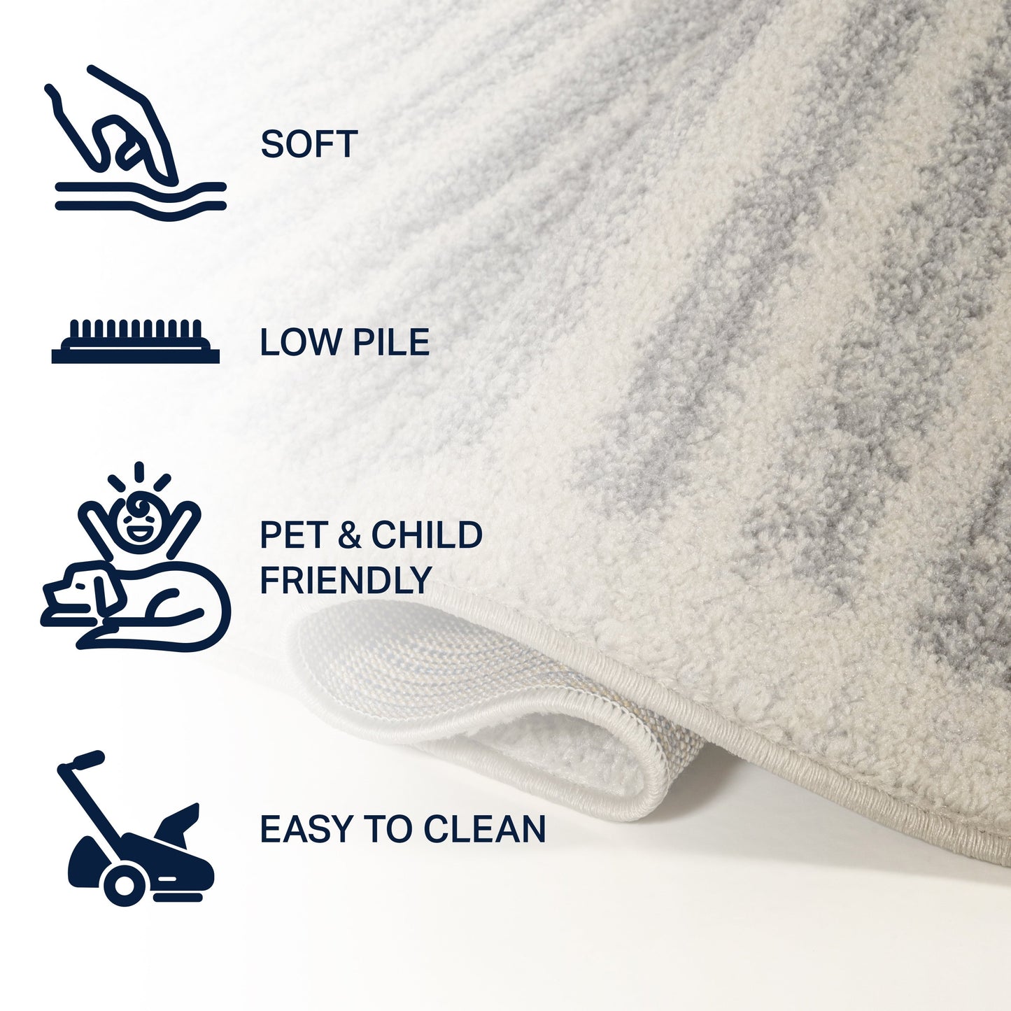 JONATHAN Y Aksil Modern Berber Stripe Area Rug