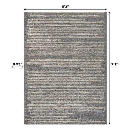 JONATHAN Y Aksil Modern Berber Stripe Area Rug