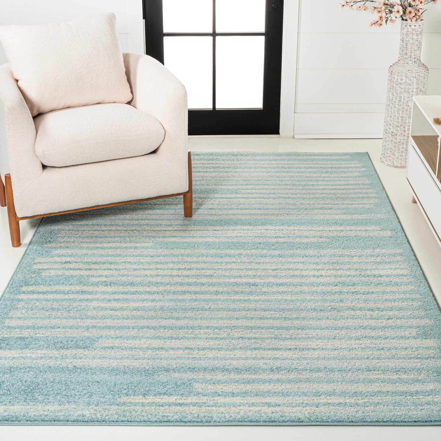 JONATHAN Y Aksil Modern Berber Stripe Area Rug