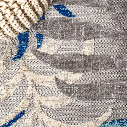 JONATHAN Y Aydin Palm Leaves Indoor/Outdoor Area Rug