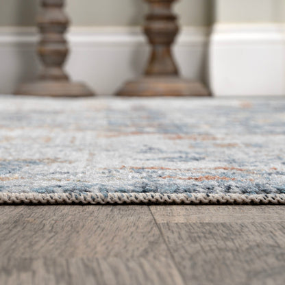 JONATHAN Y Brandy Bohemian Medallion Low-Pile Machine-Washable Cream/Terra Area Rug