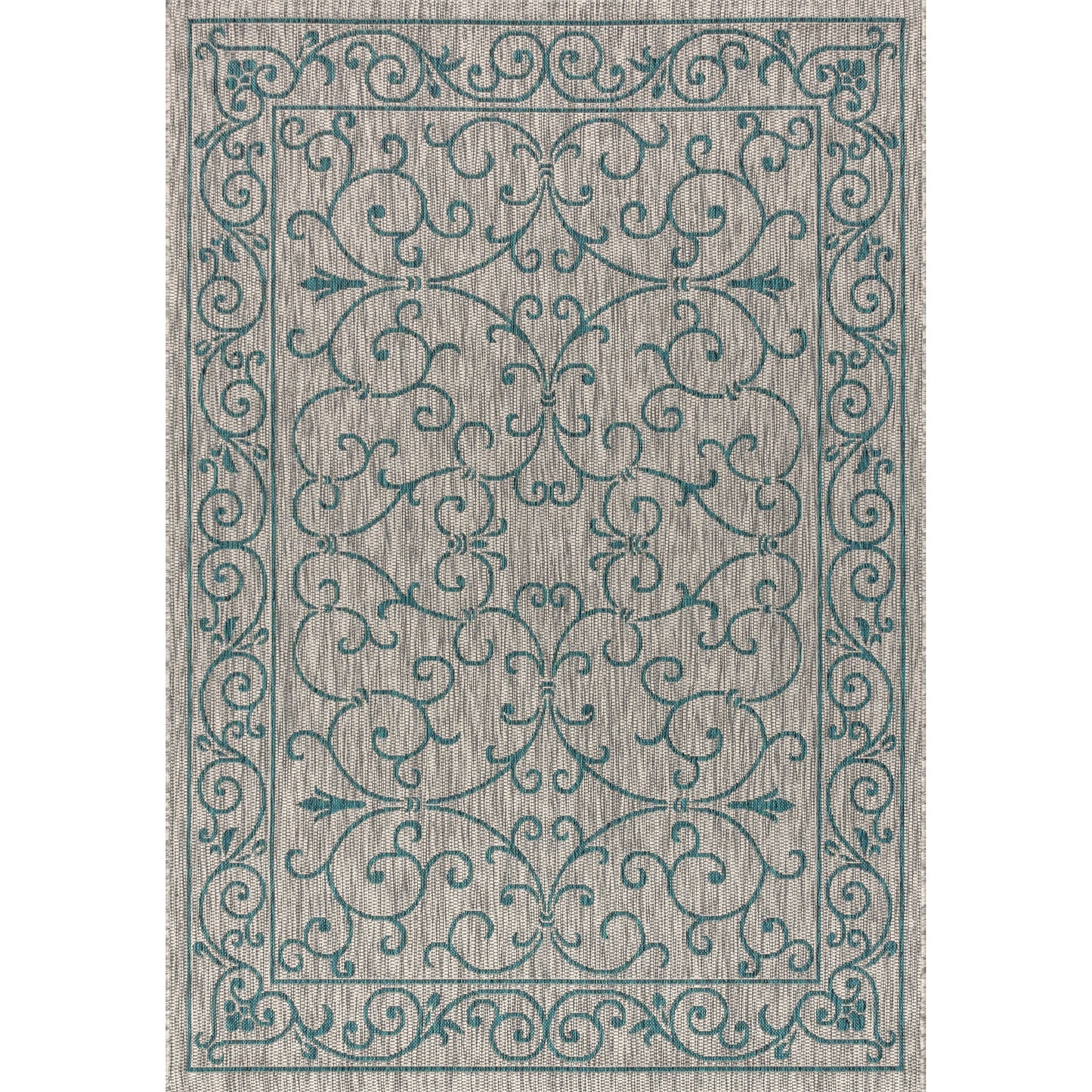 JONATHAN Y Filigree Textured Weave Indoor/Outdoor Area Rug