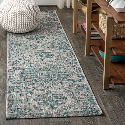 JONATHAN Y Charleston Medallion Indoor/Outdoor Area Rug