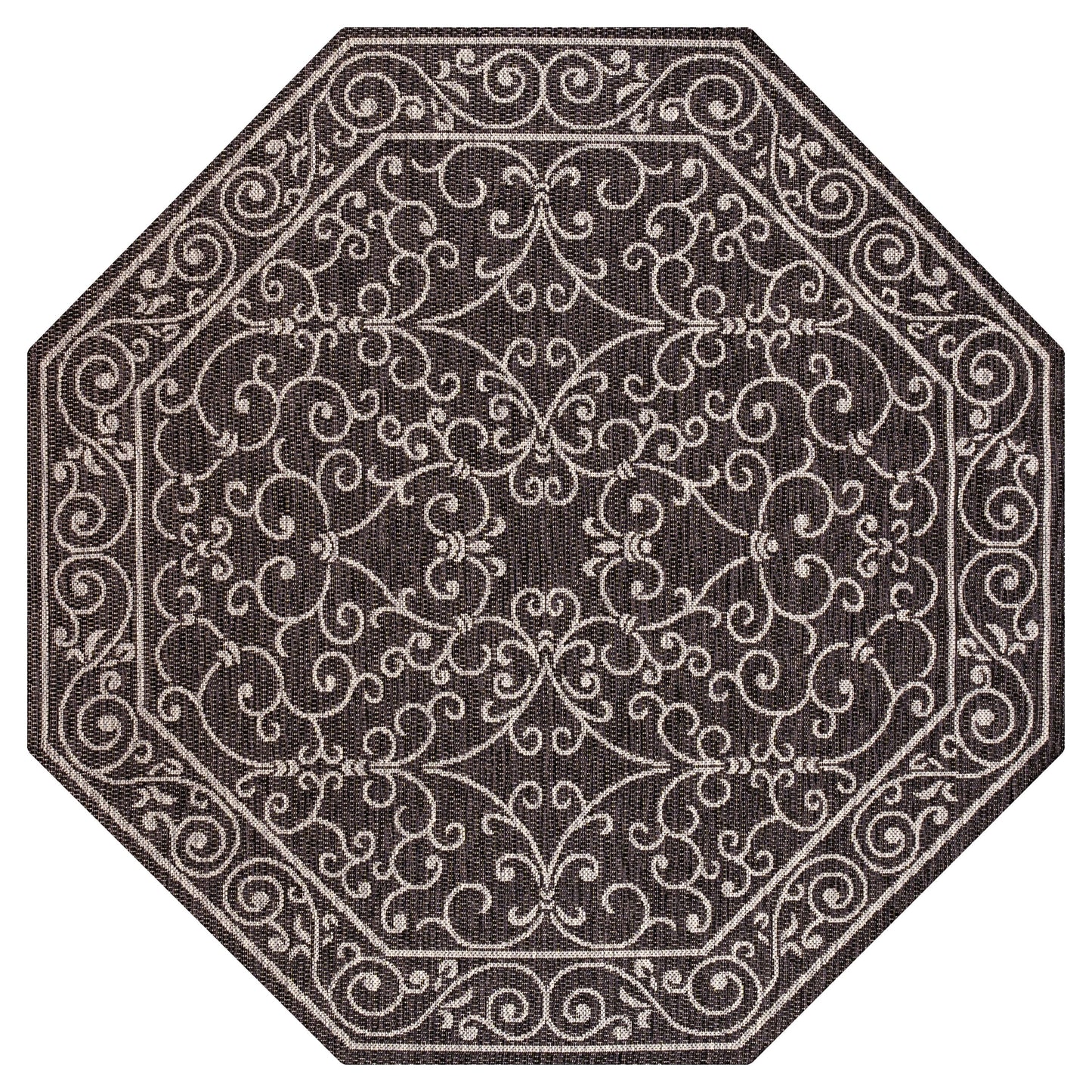 JONATHAN Y Filigree Textured Weave Indoor/Outdoor Area Rug