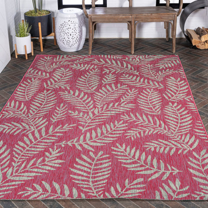 JONATHAN Y Galon Palm Frond Indoor/Outdoor Area Rug
