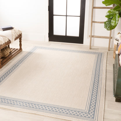 JONATHAN Y Havana Classic Diamond Border Indoor/Outdoor Area Rug