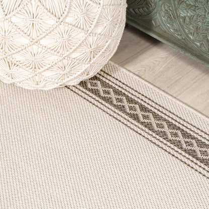JONATHAN Y Havana Classic Diamond Border Indoor/Outdoor Area Rug