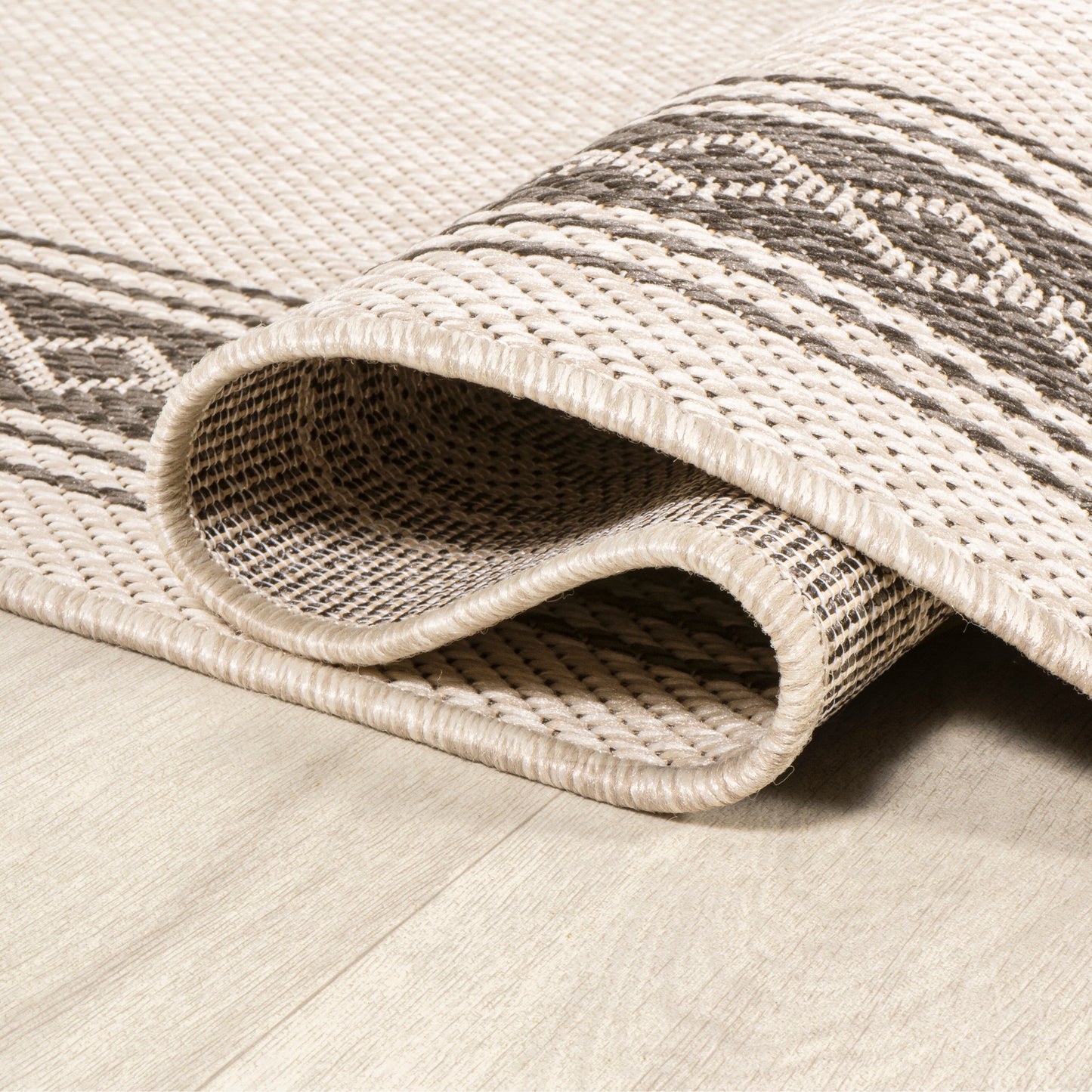 JONATHAN Y Havana Classic Diamond Border Indoor/Outdoor Area Rug