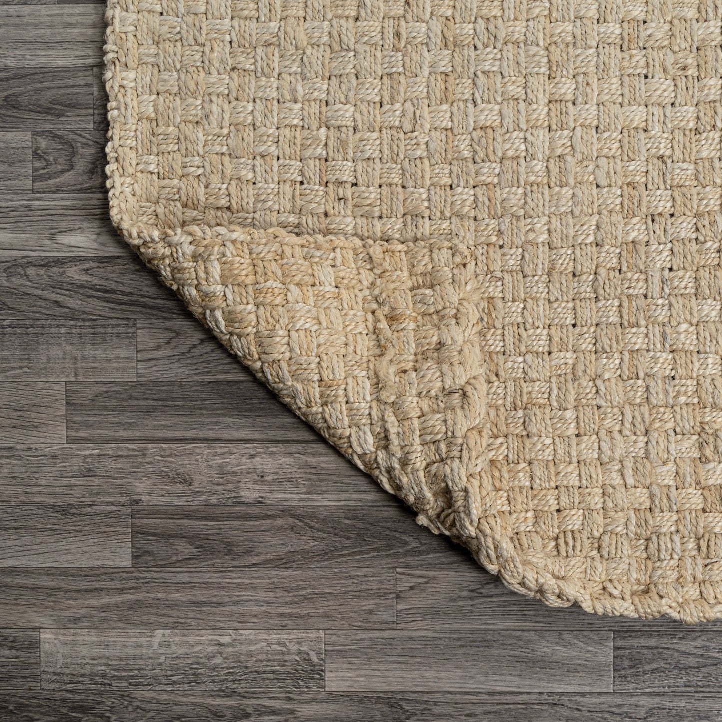 JONATHAN Y Hiro Hand Woven Boucle Chunky Jute Area Rug