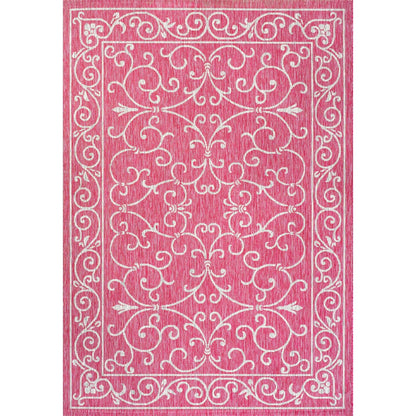 JONATHAN Y Filigree Textured Weave Indoor/Outdoor Area Rug