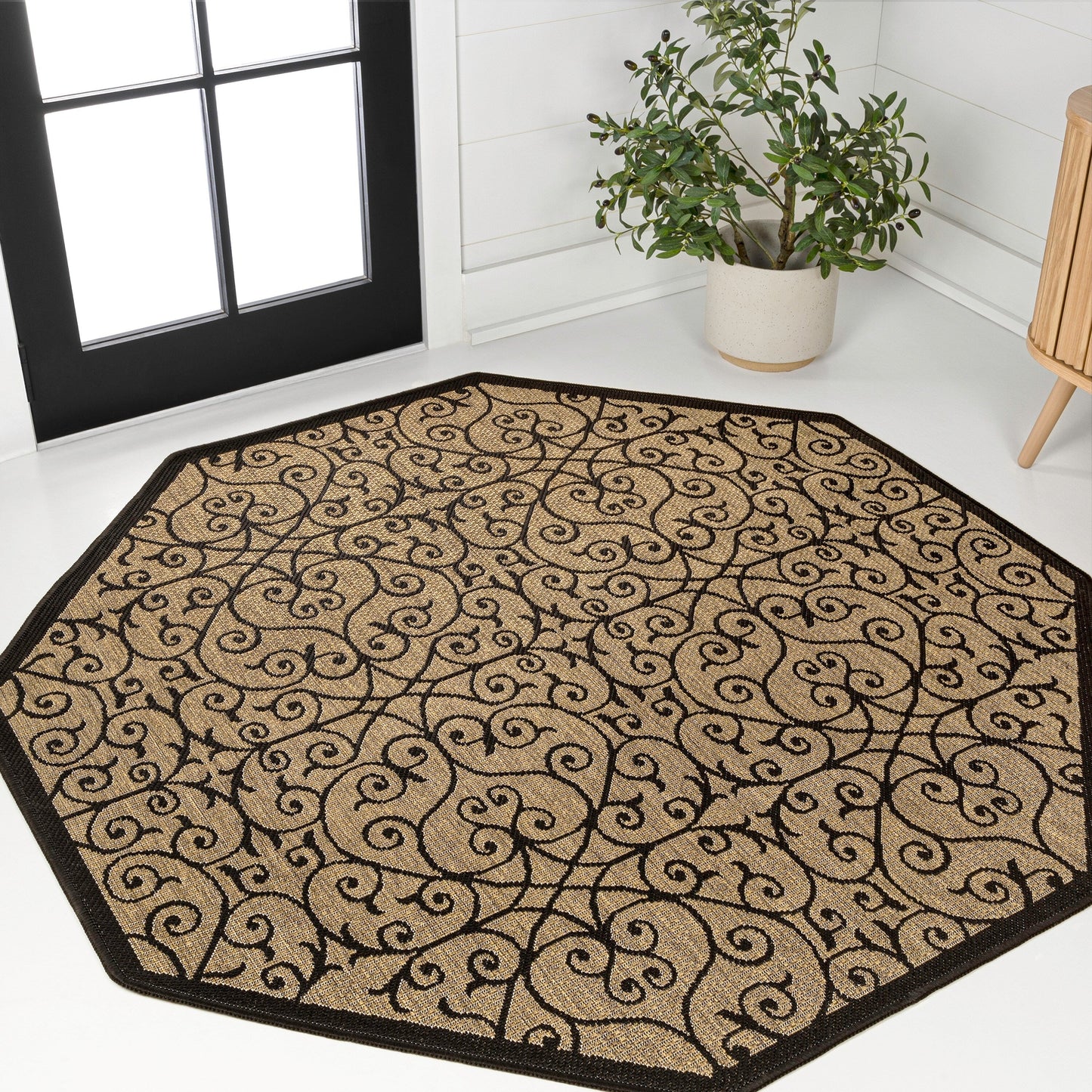 JONATHAN Y Ourika Textured Weave Indoor/Outdoor Area Rug