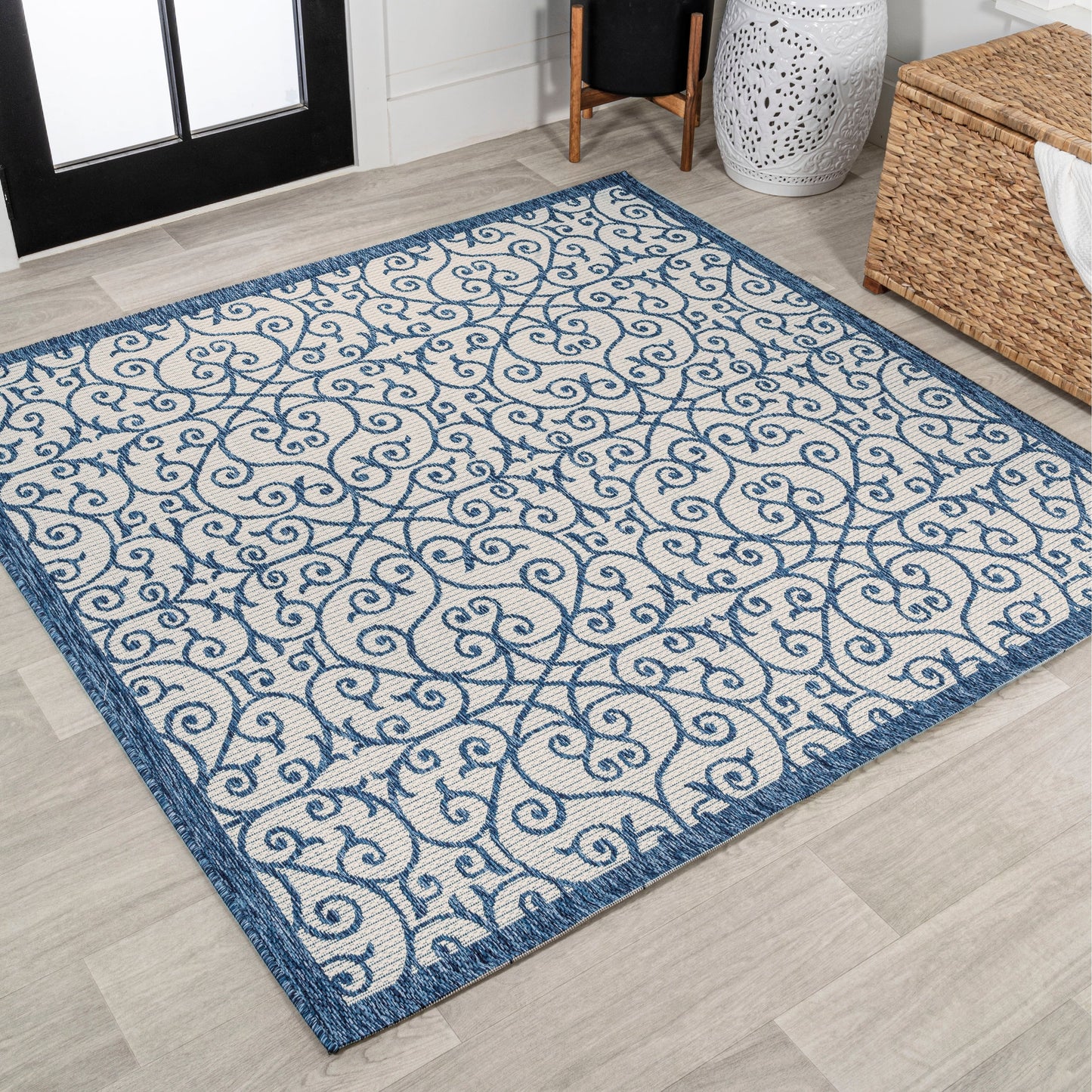 JONATHAN Y Ourika Textured Weave Indoor/Outdoor Area Rug