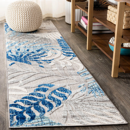 JONATHAN Y Aydin Palm Leaves Indoor/Outdoor Area Rug