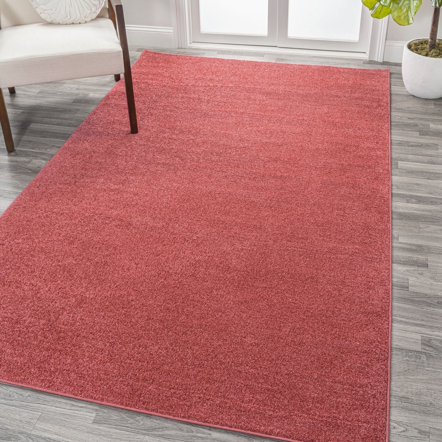 JONATHAN Y Tumbling Solid Low-Pile Area Rug