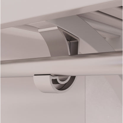 Système de placard à armoire en bois massif John Louis Home, blanc