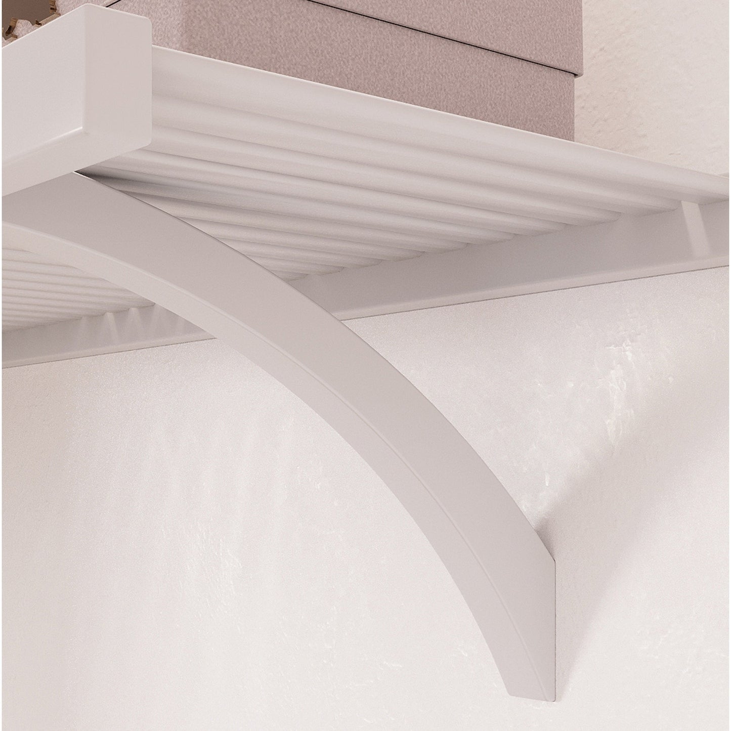 Système de placard à armoire en bois massif John Louis Home, blanc