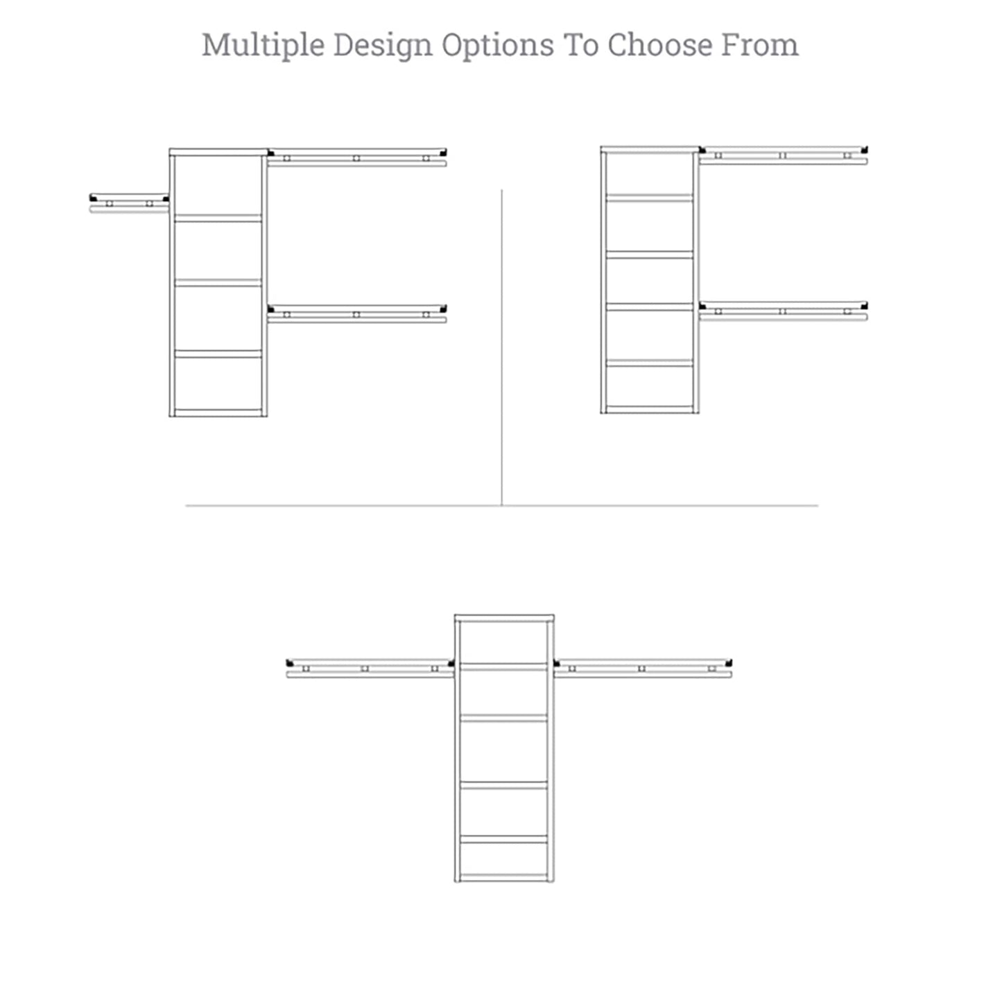 Système de rangement à armoire intégrée en bois massif Simplicity de John Louis Home, couleur érable miel