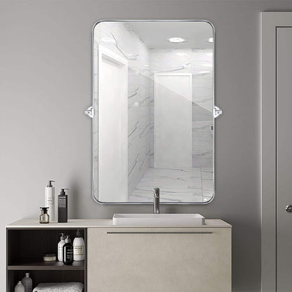 TEHOME Jonathan Miroir mural rectangulaire pivotant et inclinable en métal