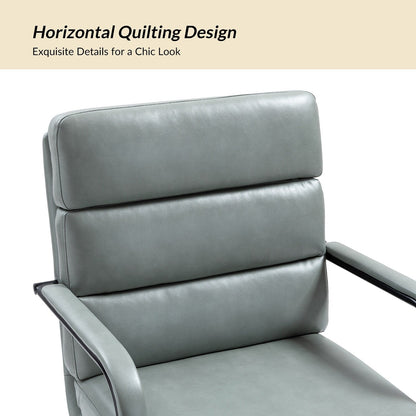 Chaise de bureau moderne en simili cuir Joseph avec verrouillage d'inclinaison et basculement central de HULALA HOME
