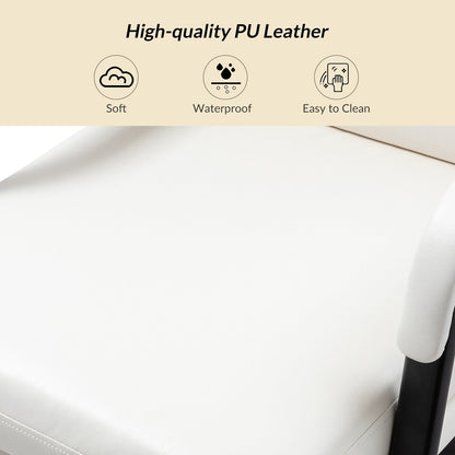 Chaise de bureau moderne en simili cuir Joseph avec verrouillage d'inclinaison et basculement central de HULALA HOME