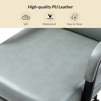 Chaise de bureau moderne en simili cuir Joseph avec verrouillage d'inclinaison et basculement central de HULALA HOME