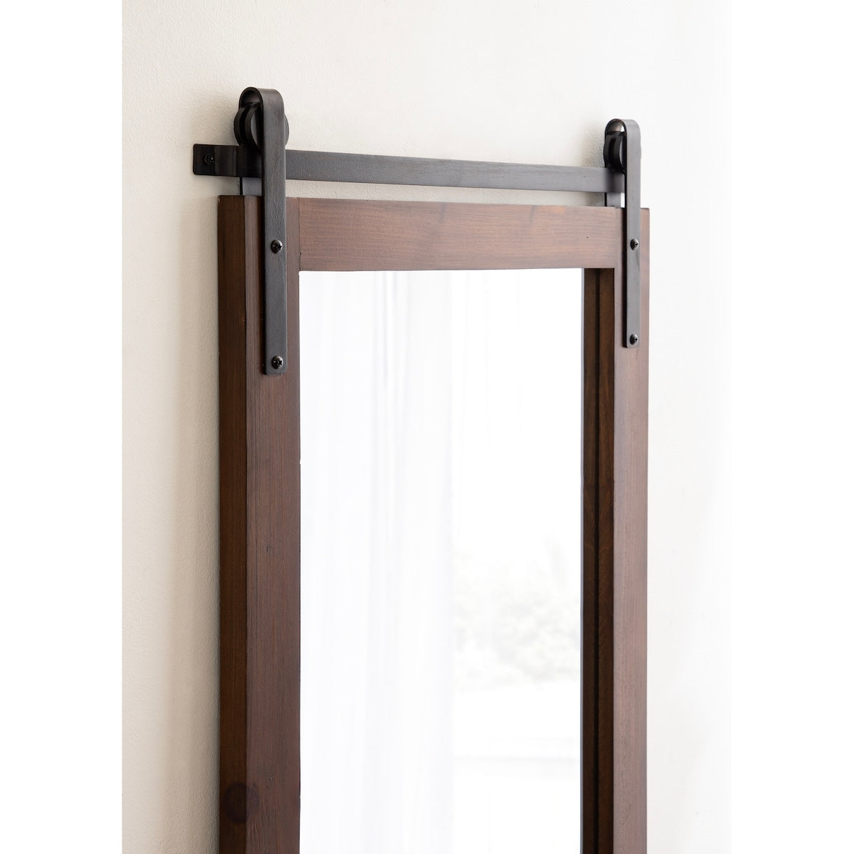 Kate and Laurel Cates Miroir mural rectangulaire rustique