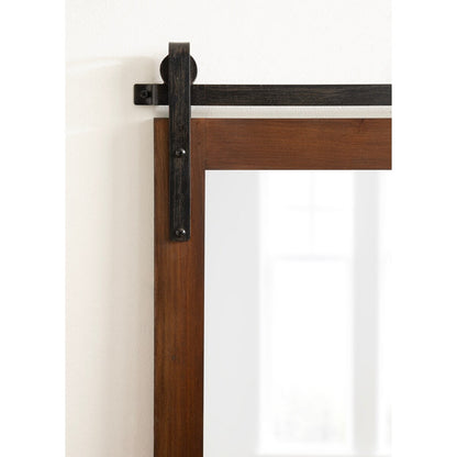 Kate and Laurel Cates Miroir mural rectangulaire rustique