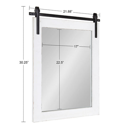 Kate and Laurel Cates Miroir mural rectangulaire rustique