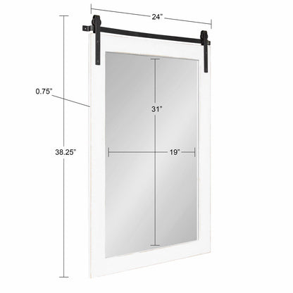 Kate and Laurel Cates Miroir mural rectangulaire rustique