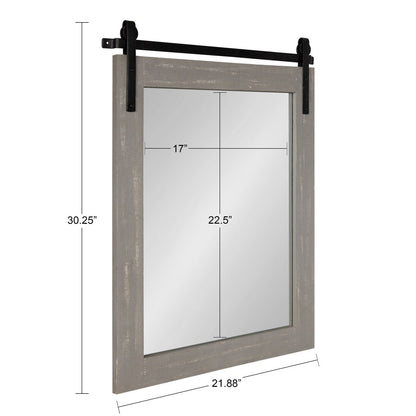 Kate and Laurel Cates Miroir mural rectangulaire rustique