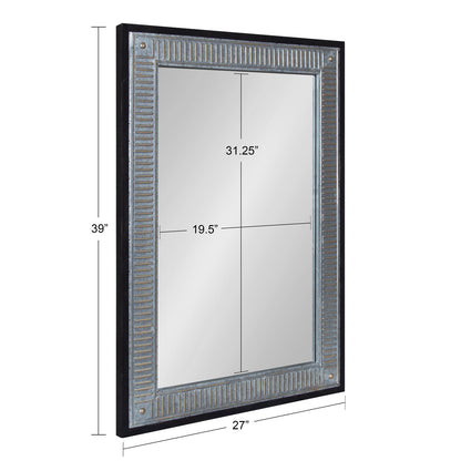 Miroir mural en bois et métal Deely de Kate and Laurel