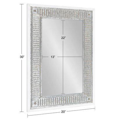 Miroir mural en bois et métal Deely de Kate and Laurel