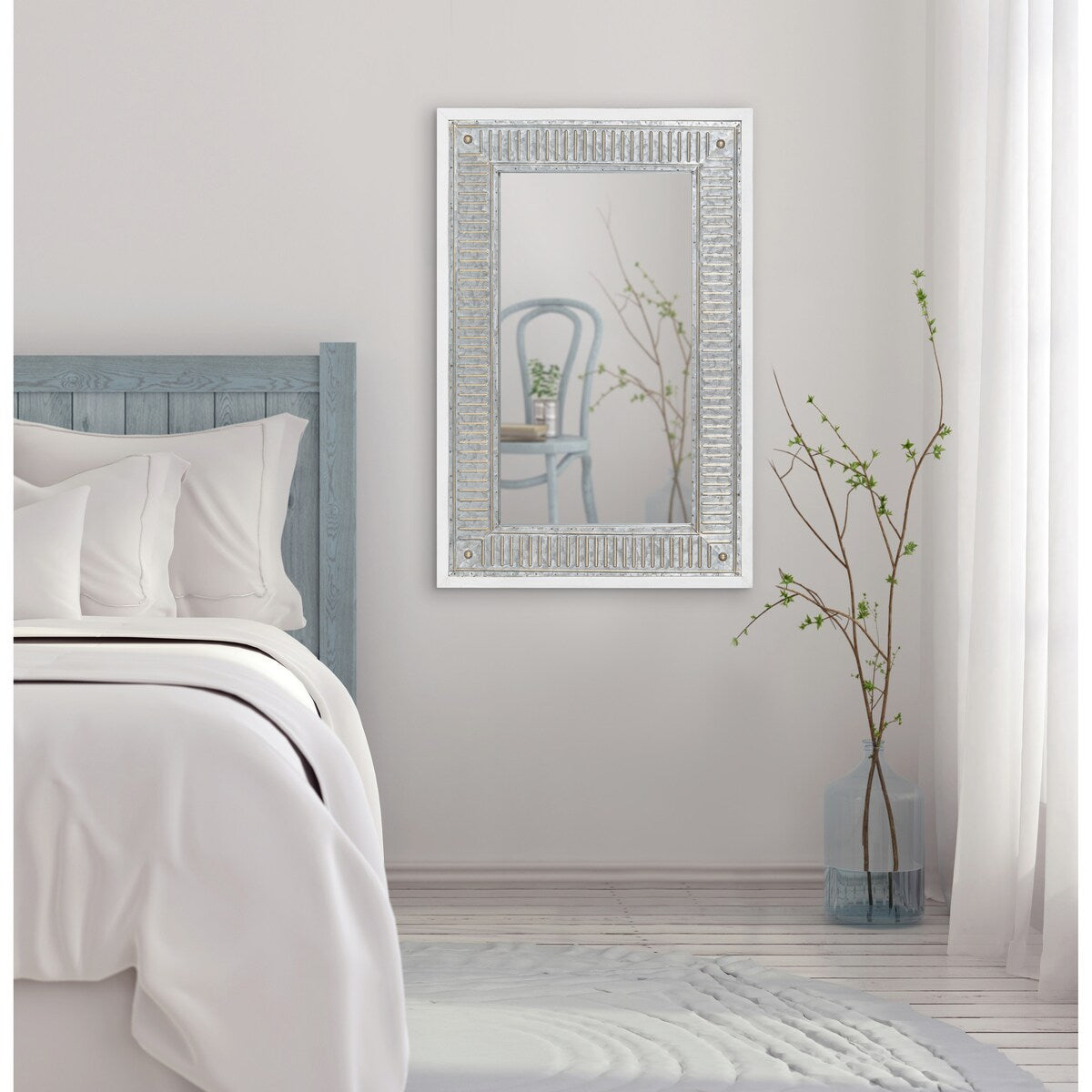 Miroir mural en bois et métal Deely de Kate and Laurel