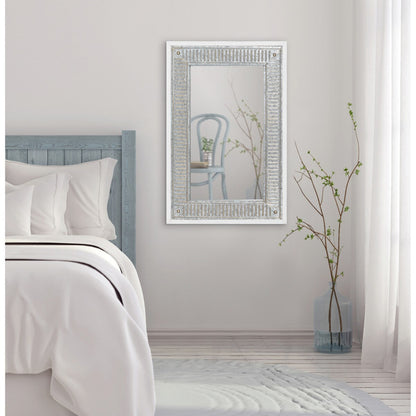 Miroir mural en bois et métal Deely de Kate and Laurel