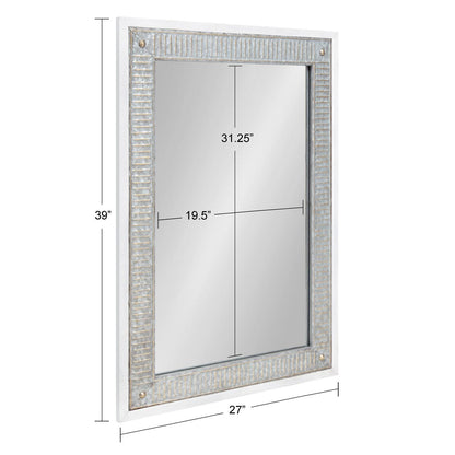 Miroir mural en bois et métal Deely de Kate and Laurel