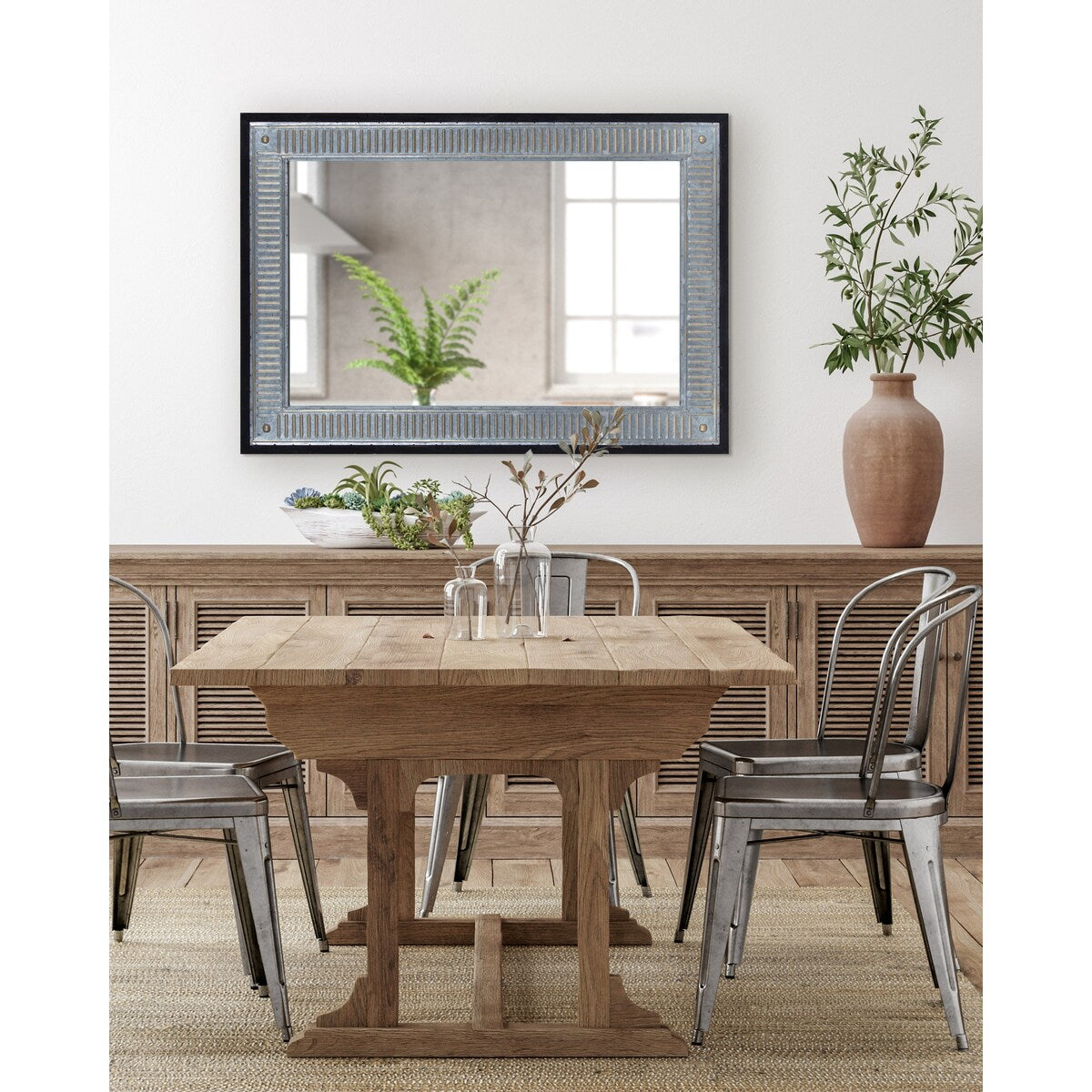 Miroir mural en bois et métal Deely de Kate and Laurel