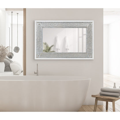 Miroir mural en bois et métal Deely de Kate and Laurel