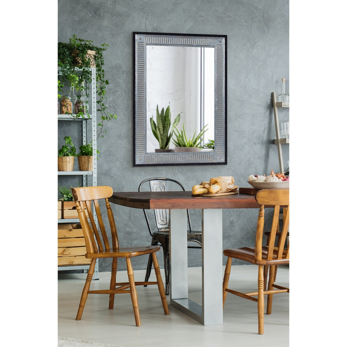 Miroir mural en bois et métal Deely de Kate and Laurel