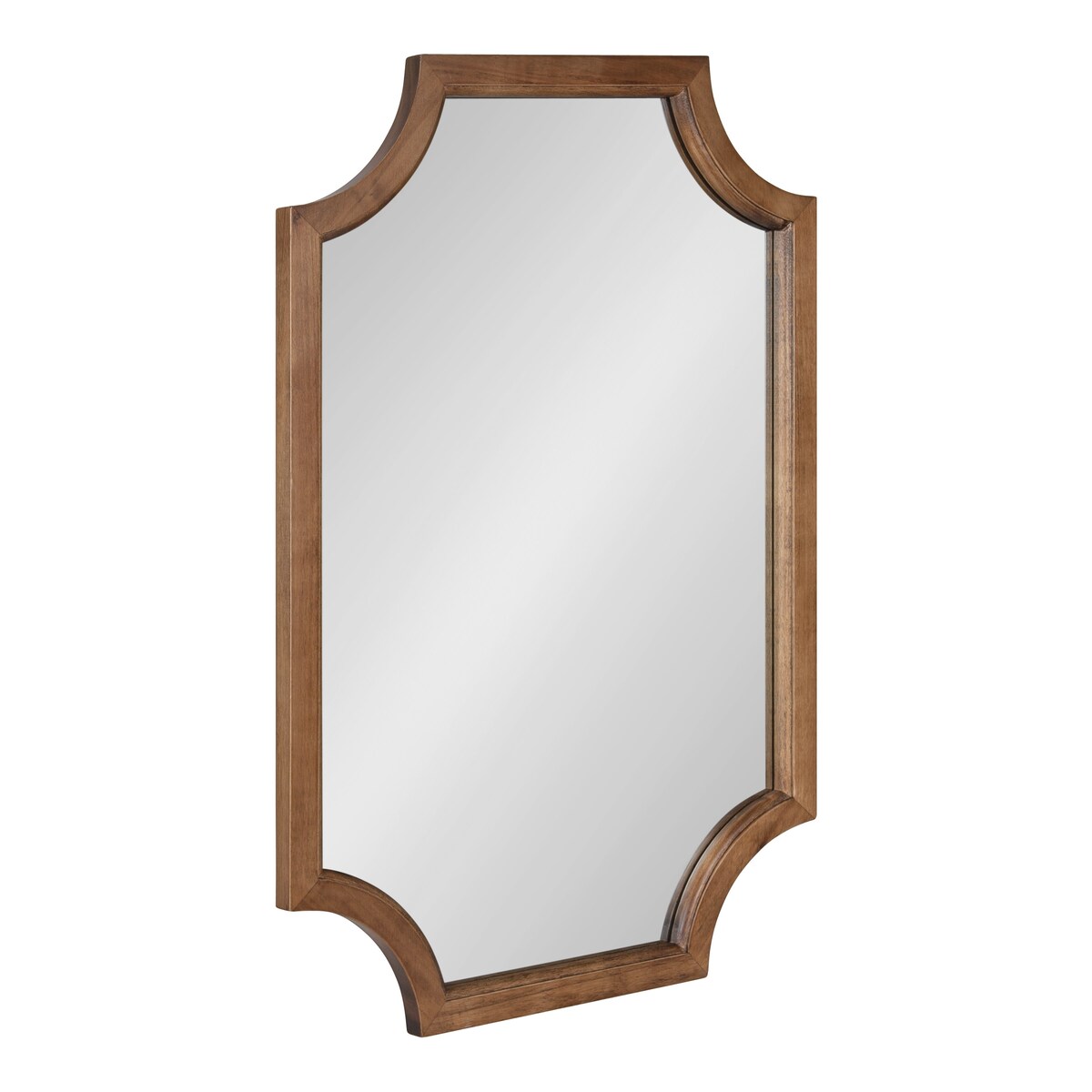 Kate and Laurel Hogan Scalloped Wood Framed Mirror