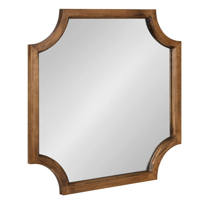 Kate and Laurel Hogan Scalloped Wood Framed Mirror