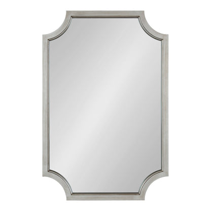 Kate and Laurel Hogan Scalloped Wood Framed Mirror